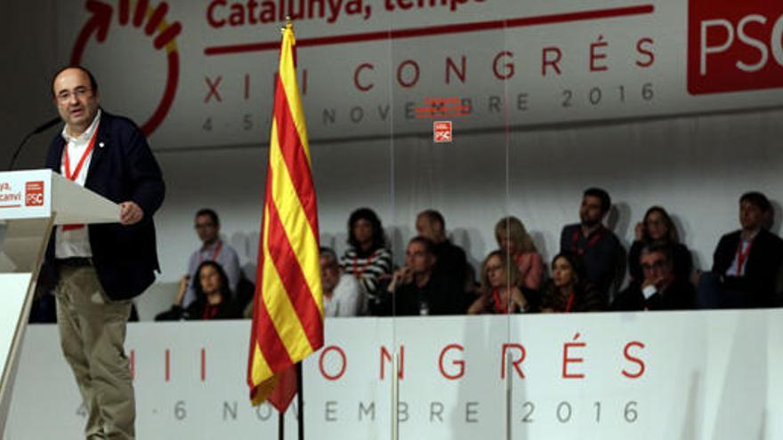 Miquel Iceta, en el congreso de los socialistas catalanes.