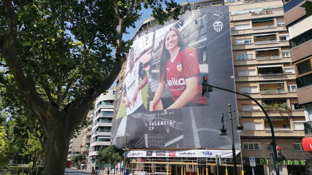 Lona de la camiseta del Valencia