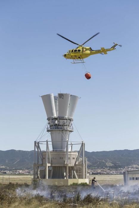 Se incendia un desguace junto a la Base Aérea de Alcantarilla