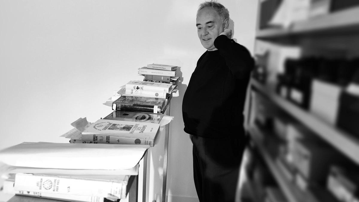 Ferran Adrià, en al casa-taller de Portaferrissa.
