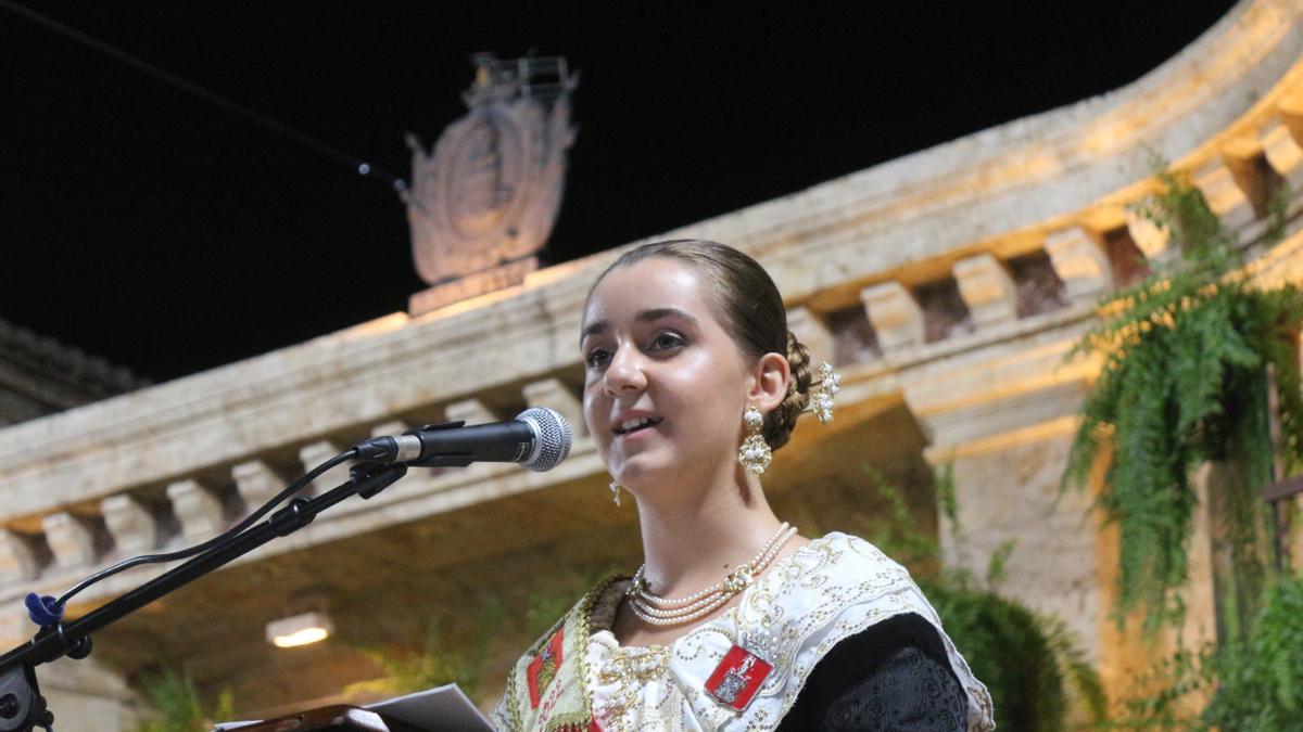 Victoria Moya, durante su intervención en la gala.