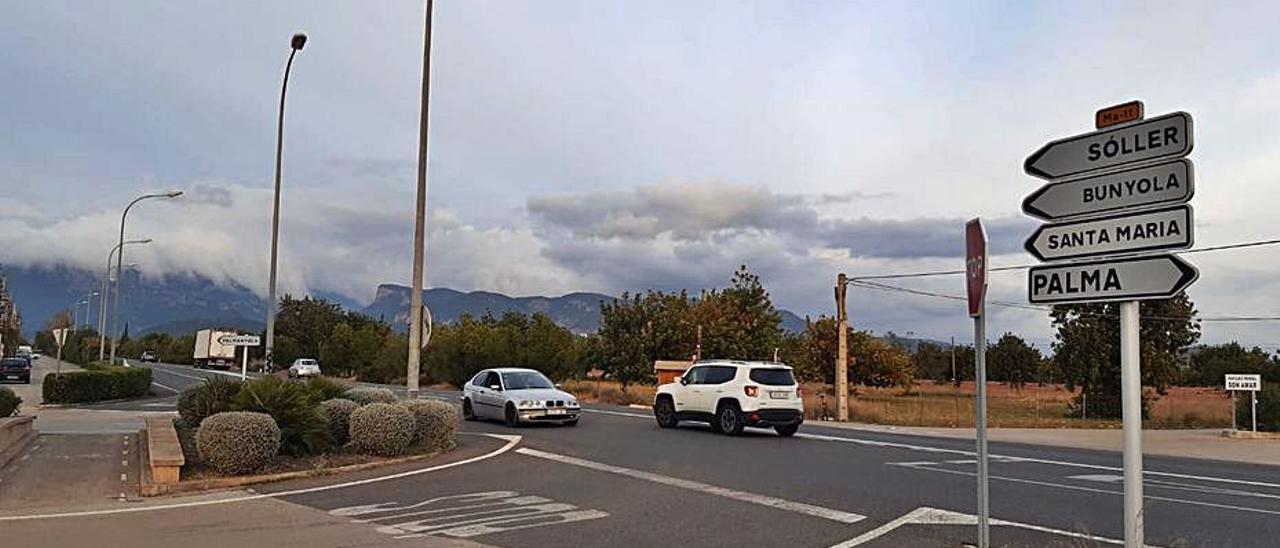 El cruce donde el Consell propone colocar el semáforo.