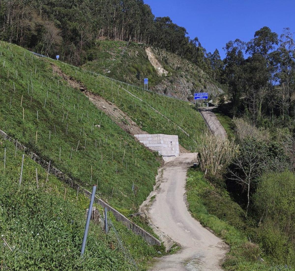 Desprendimiento en lo alto de otro terraplén | SANTOS ÁLVAREZ