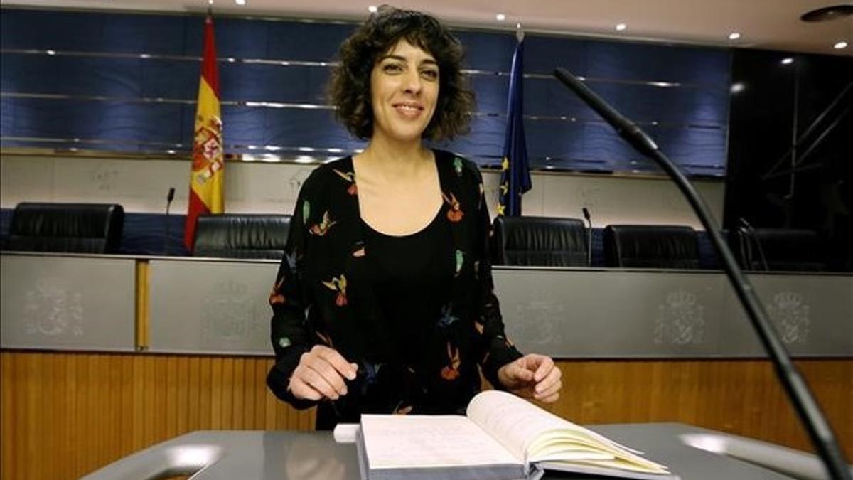 Alexandra Fernández, portavoz de En Marea en el Congreso.