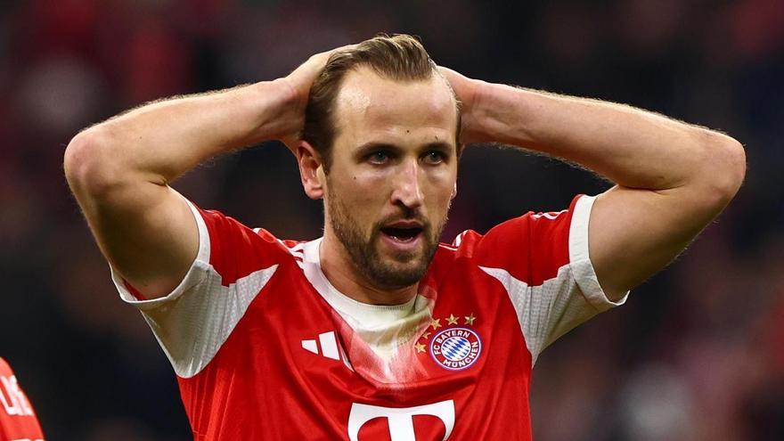 Harry Kane se lamenta tras una ocasión fallada