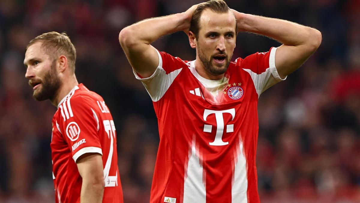 Harry Kane se lamenta tras una ocasión fallada