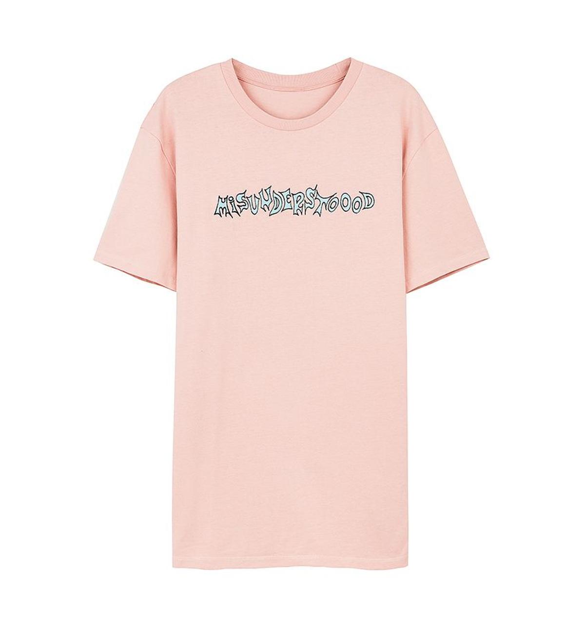 Camiseta rosa de Fedex x Bershka