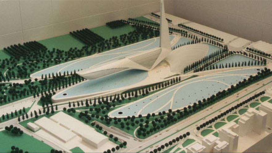 Maqueta del Centre de Convencions de Calatrava.