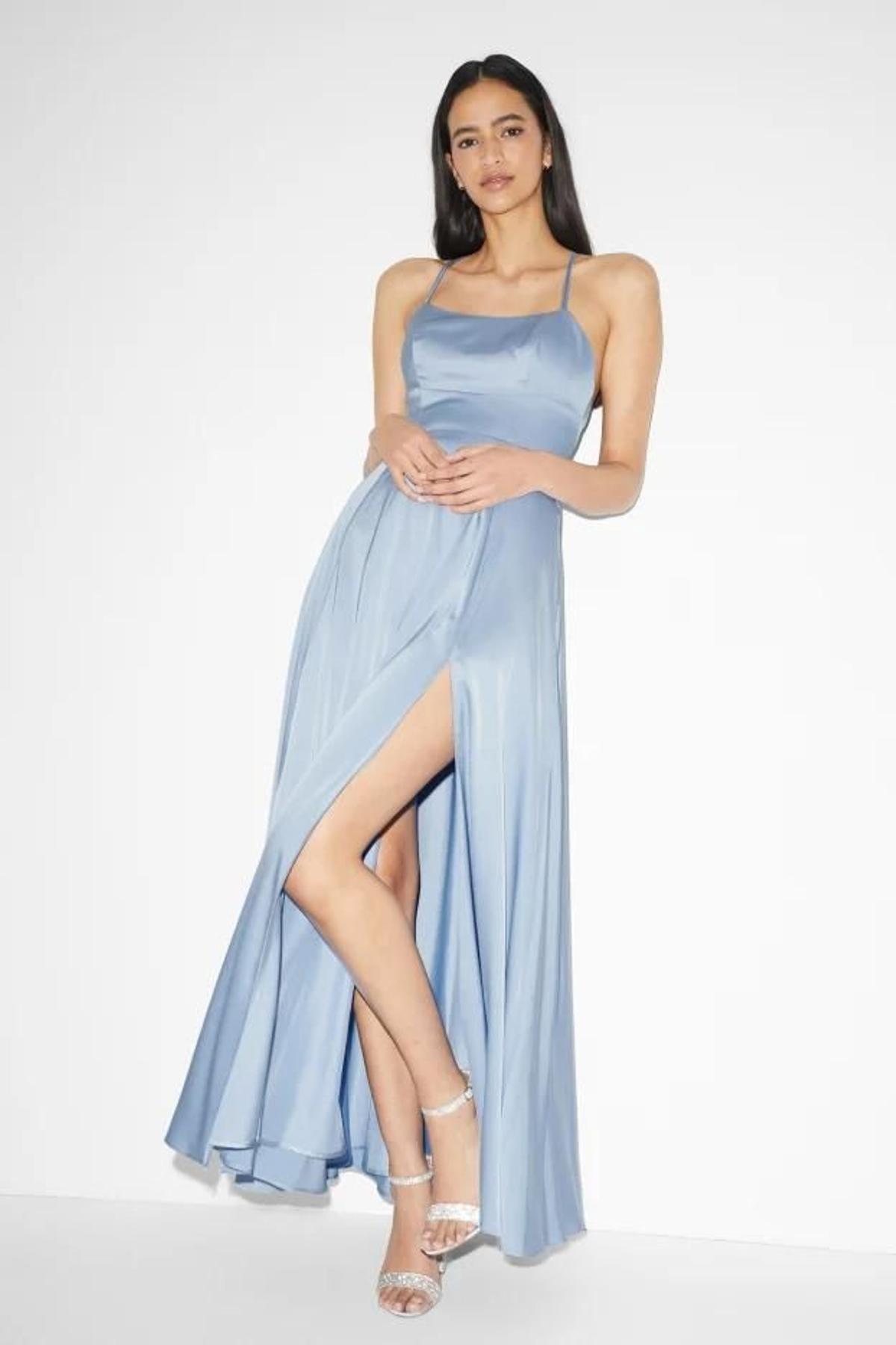 Vestido C&A satinado