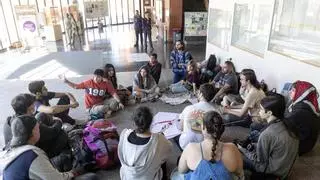 Universitarios se encierran en la Biblioteca de la UMA para protestar por la guerra de Gaza