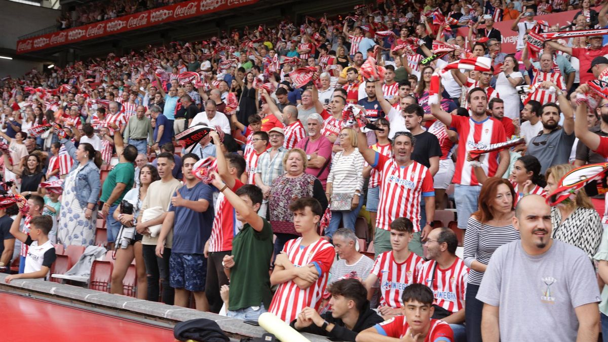 Así fue el partido entre el Sporting y el Mirandés