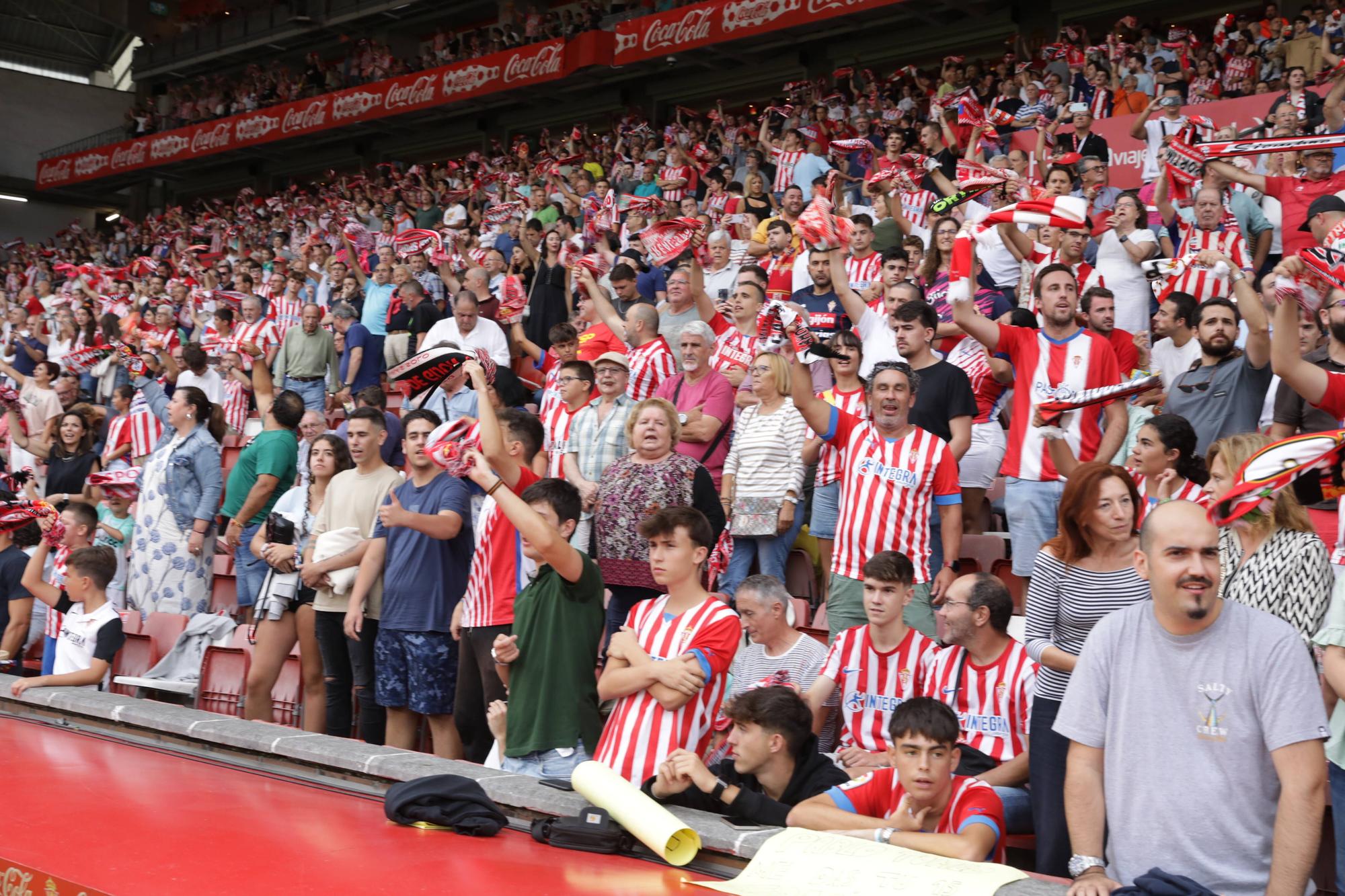 Así fue el partido entre el Sporting y el Mirandés