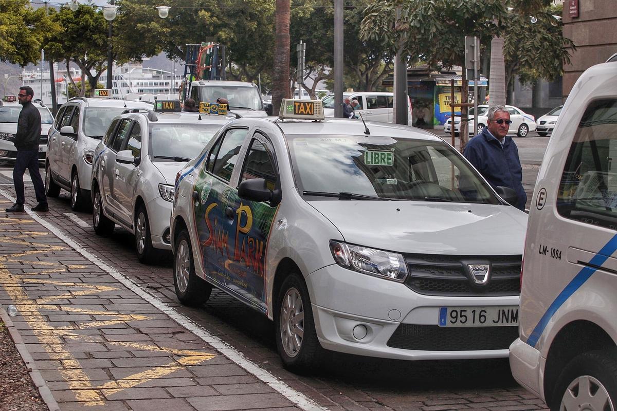 Taxis en Santa Cruz.