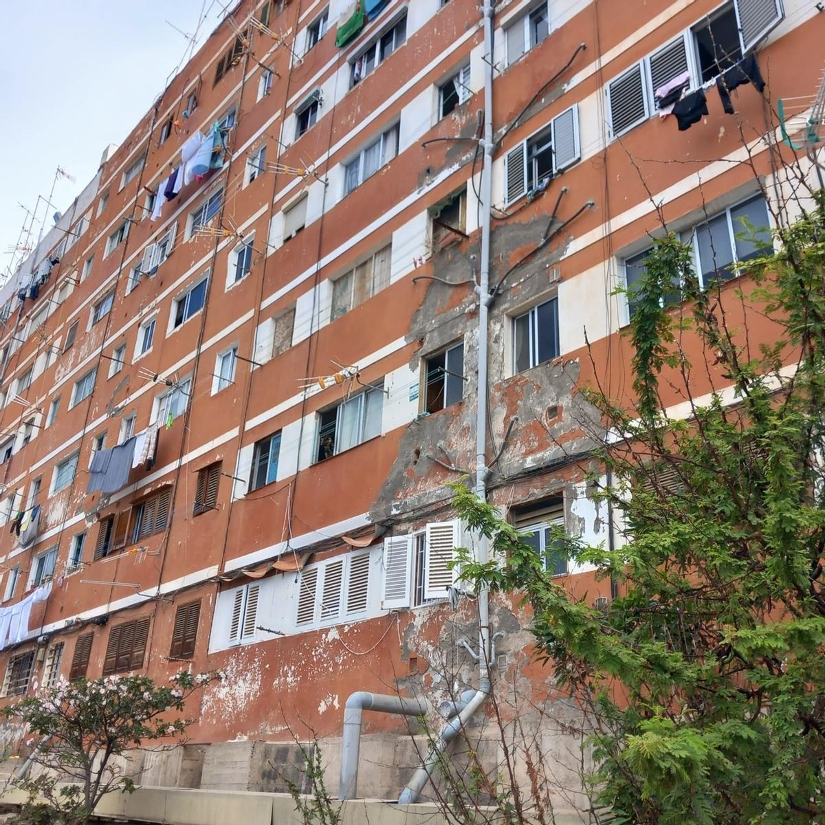 Deterioro de viviendas en la barriada de San Francisco de Las Palmas de Gran Canaria