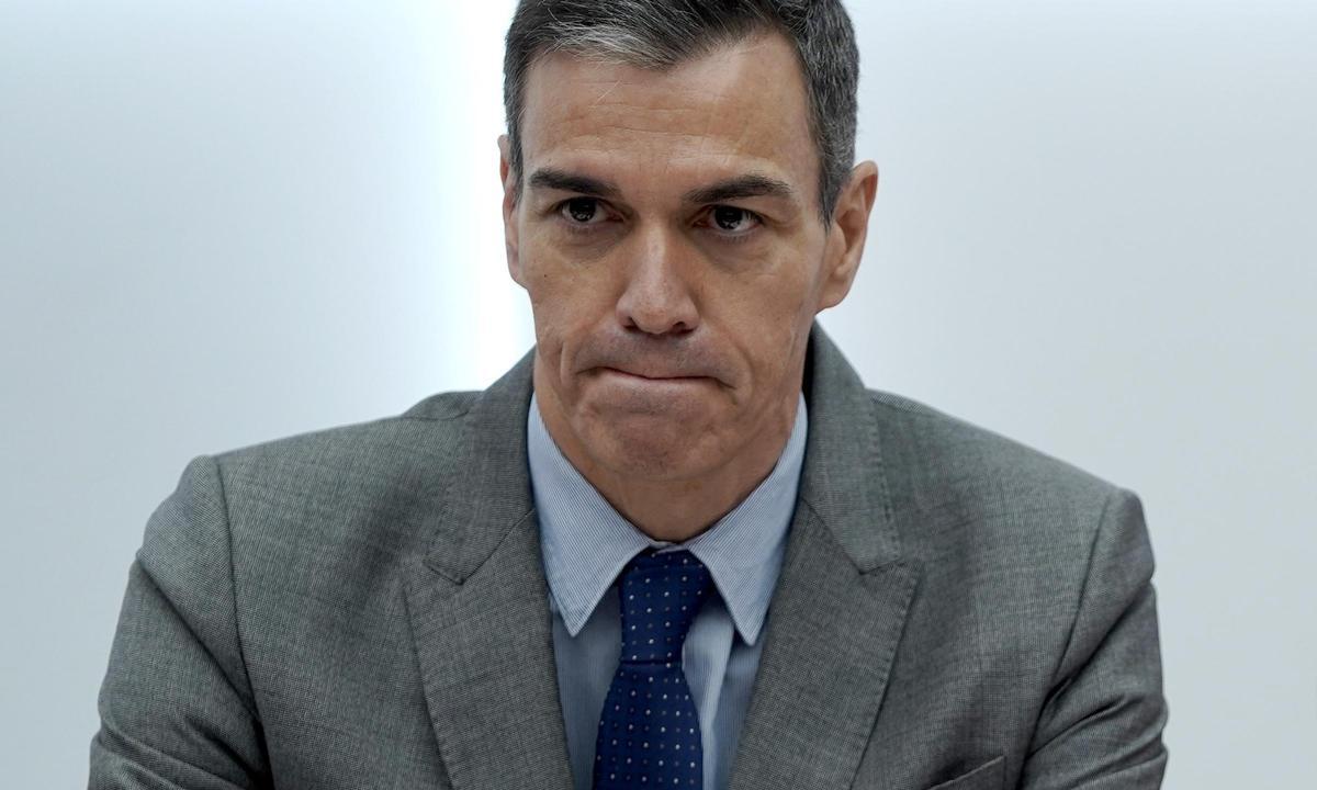Pedro Sánchez, en la reunión de la Comisión Ejecutiva del PSOE.