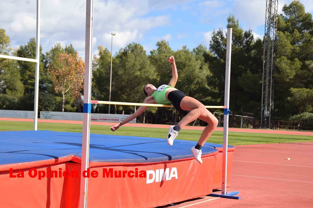 Regional absoluto y sub-23 de atletismo en Lorca (I)