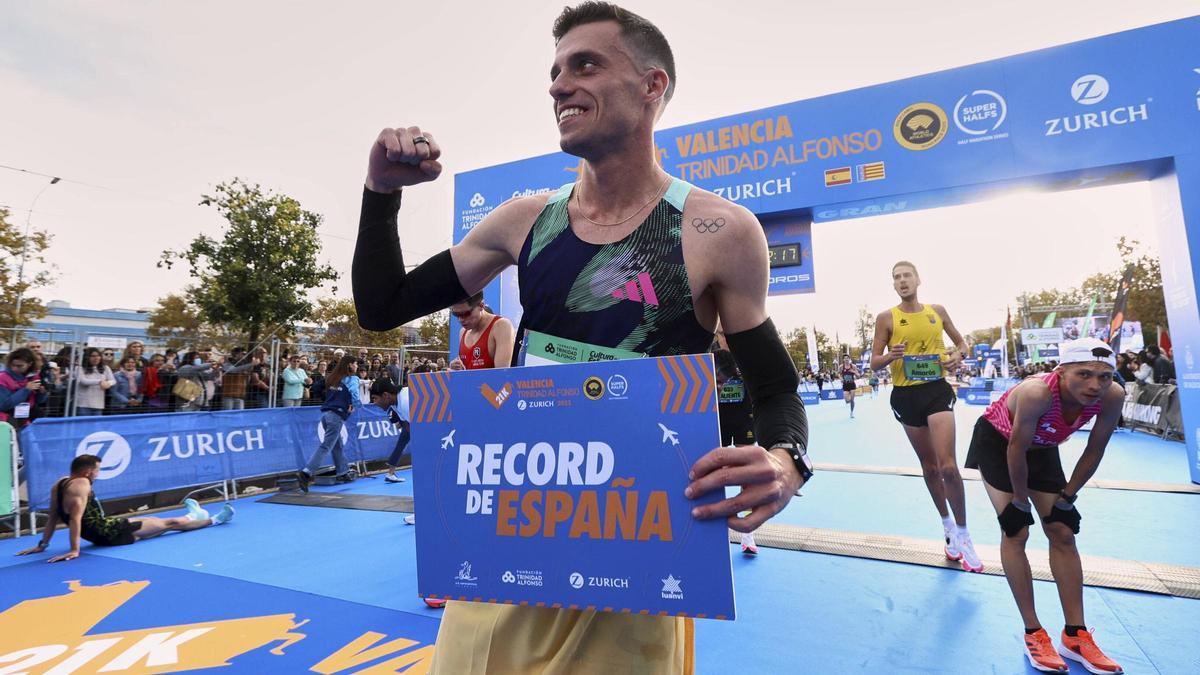 Mayo batió el récord de España en la Media Maratón de Valencia de octubre