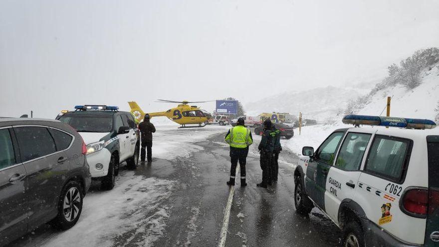 La zona del suceso, en el día del atropello mortal en Fuentes de Invierno.