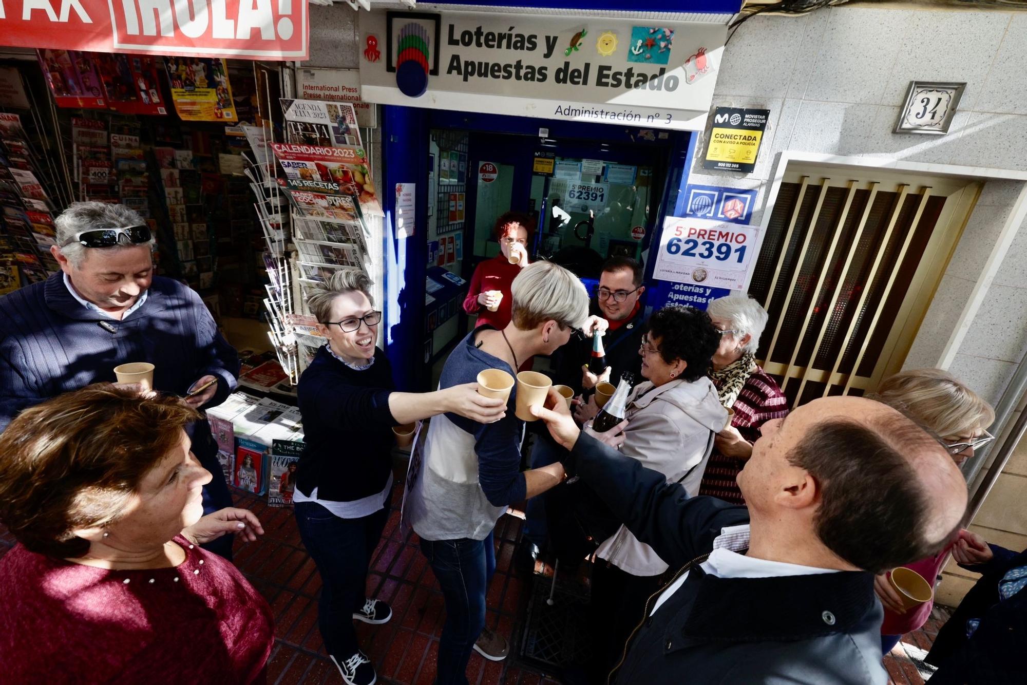 Así han celebrado en Benidorm y La Vila su quinto premio