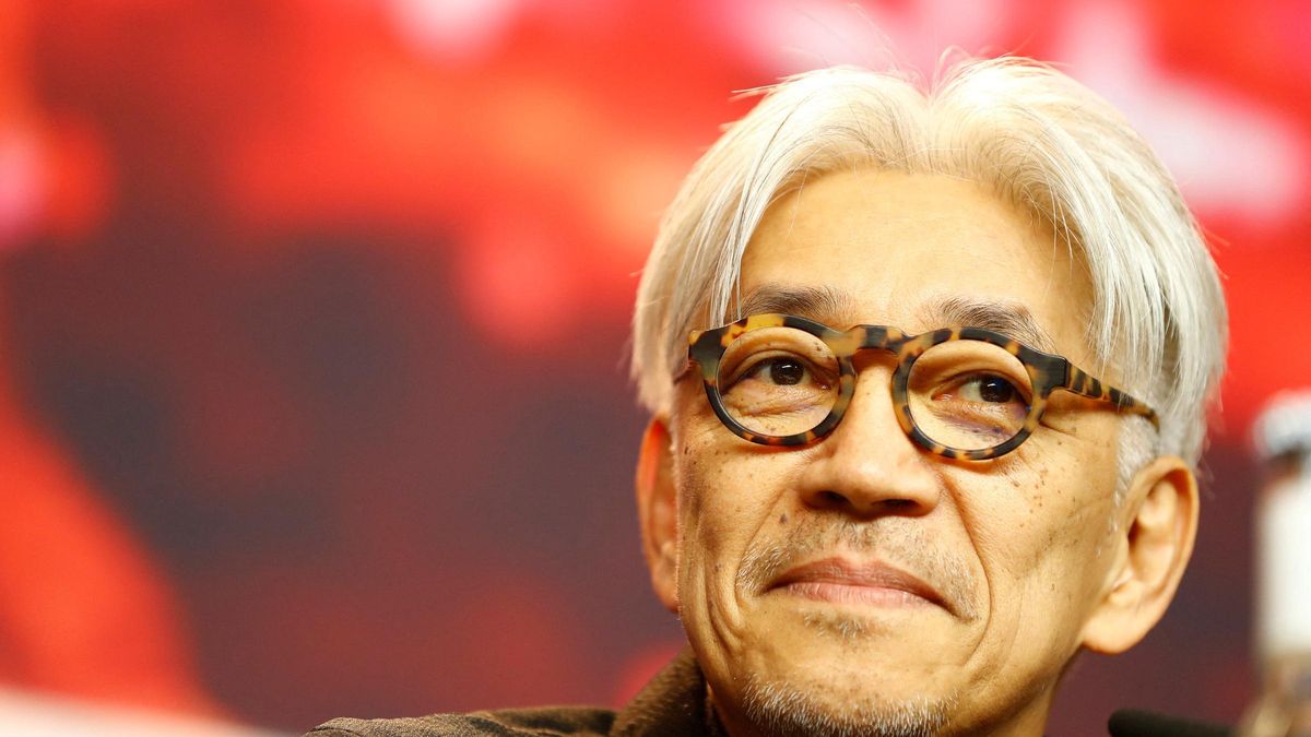 FILE PHOTO: Composer Ryuichi Sakamoto and member of the jury for the upcoming 68th Berlinale International Film Festival attends a news conference in Berlin