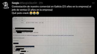El correo electrónico de un comercial gallego a su jefe: “No me andes con estas caralladas. Dímelo en castellano”