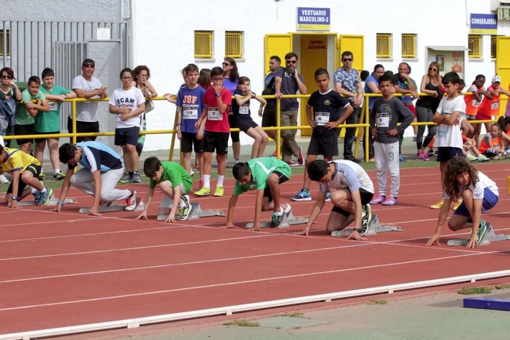 Competición escolar de Atletismo en Cartagena