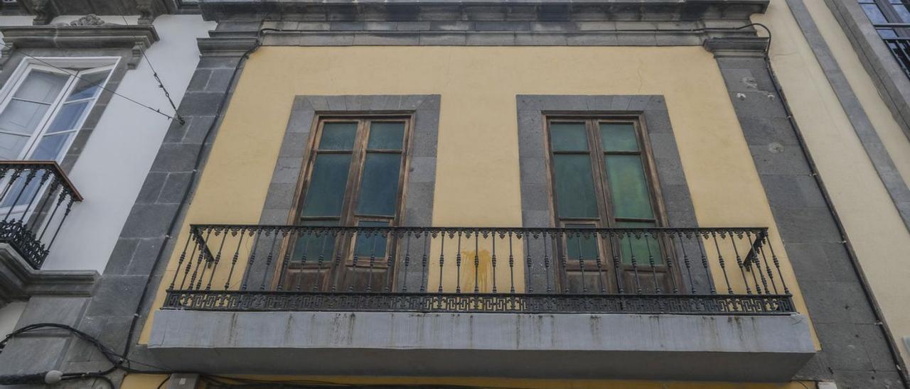 Primera planta del edificio ubicado en el número 54 de la calle Triana.