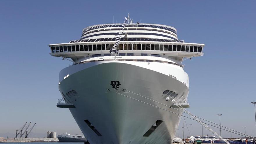 El buque donde ocurrieron los hechos, atracado en el puerto de València.