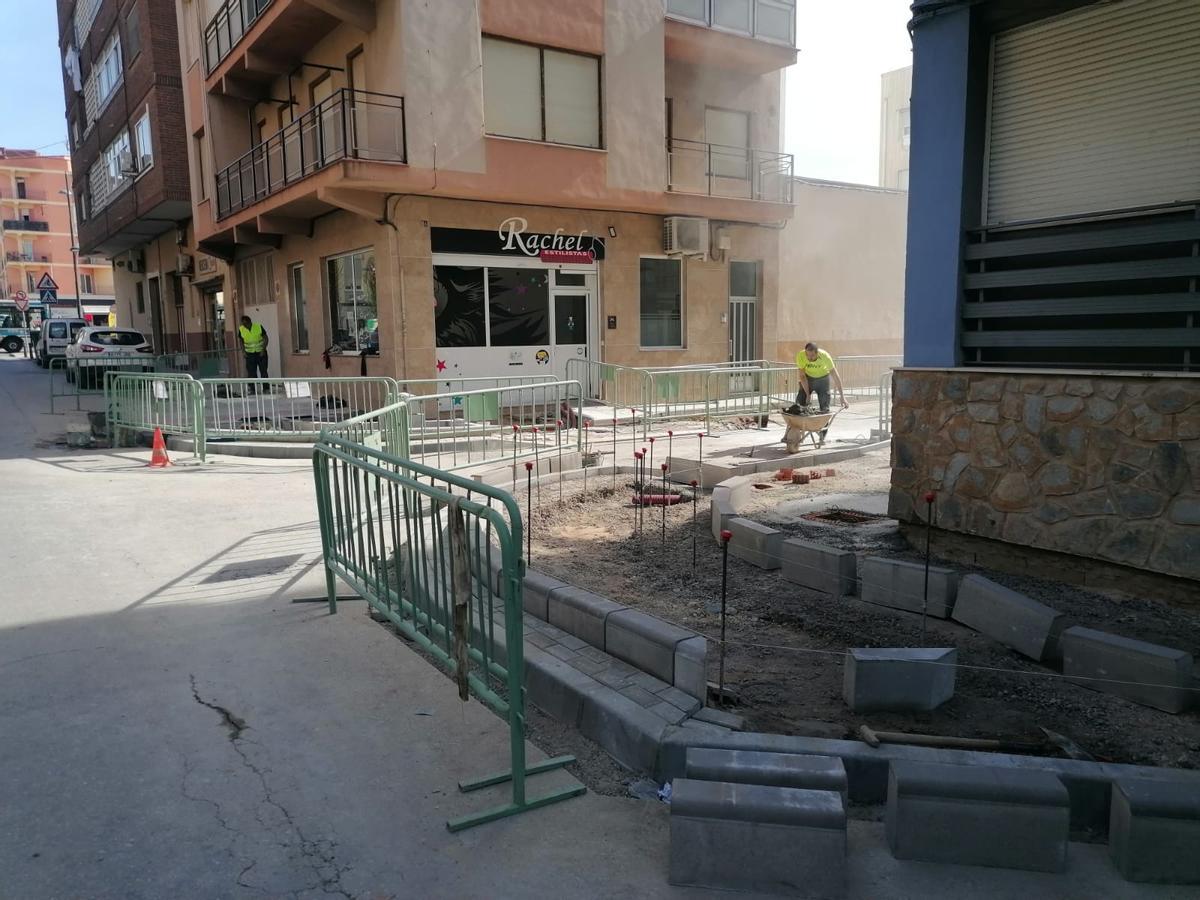 Las primeras obras del Plan Aceras de Villena.