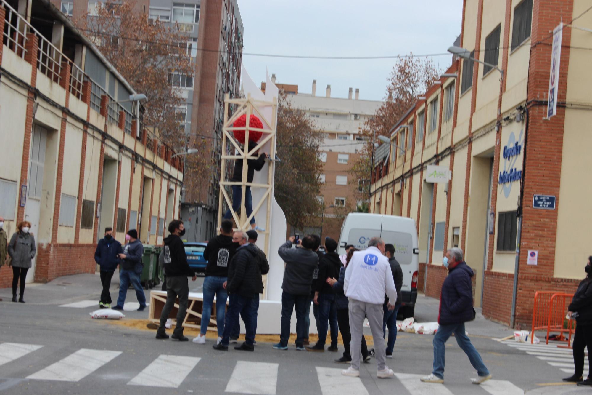 La última falla del año: el Pí de Nadal de los aspirantes a artista fallero