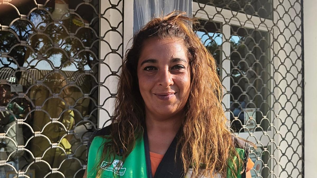 Milagros Cortés, vendedora de la ONCE en El Puerto.