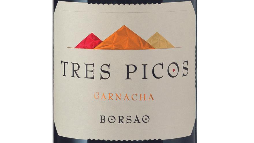 Nueva etiqueta de la garnacha &#039;Tres Picos&#039;.