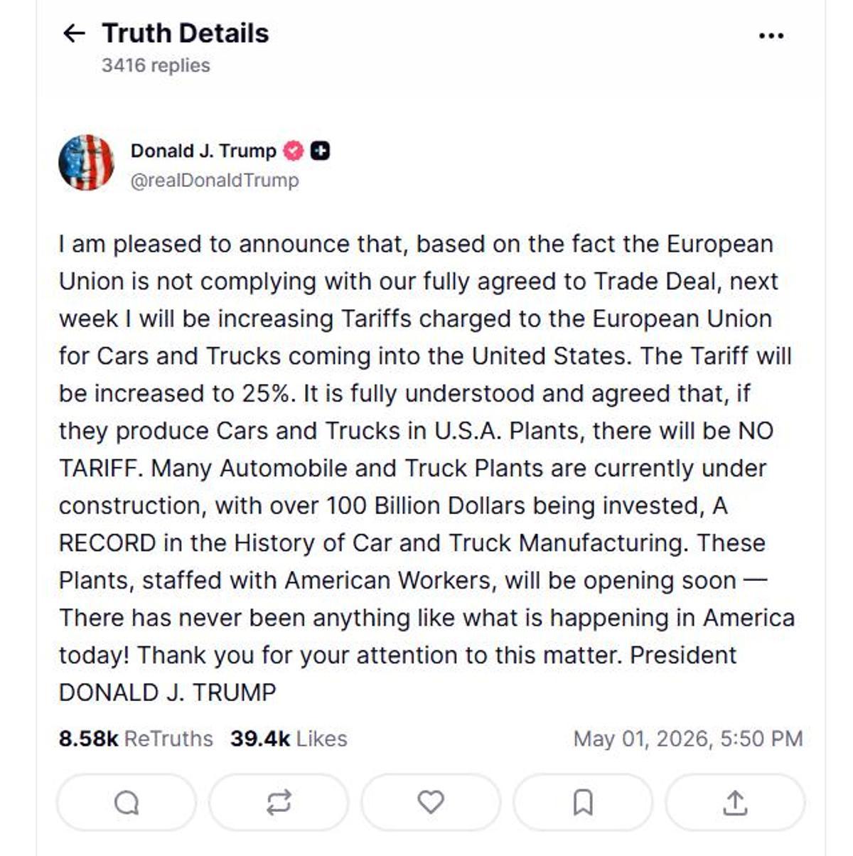 Hangi Avrupalı otomotiv grupları Trump'ın yeni gümrük vergisi tehdidinden en çok zarar görecek?