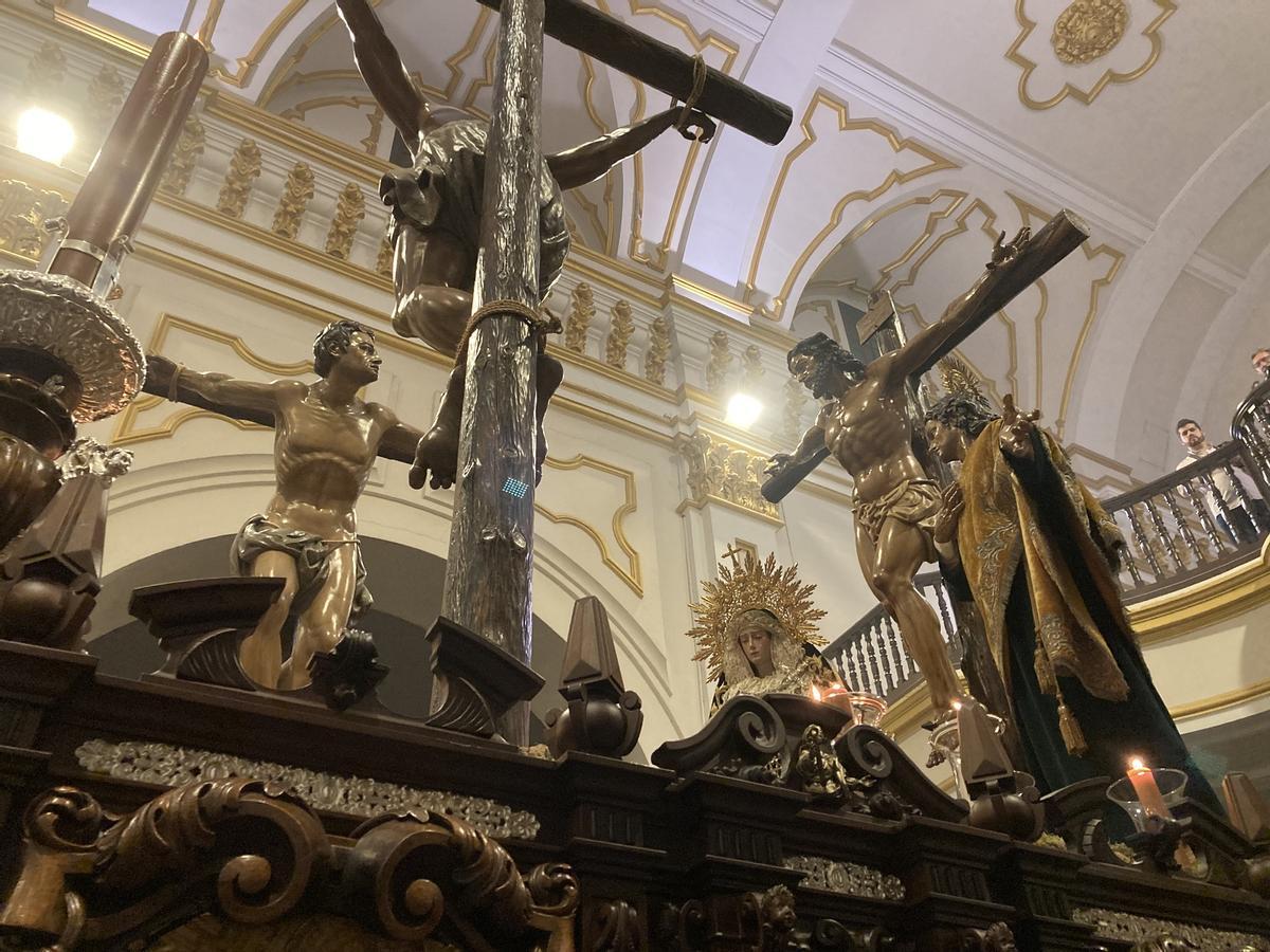 El trono del Cristo del Perdón, en Santo Domingo.