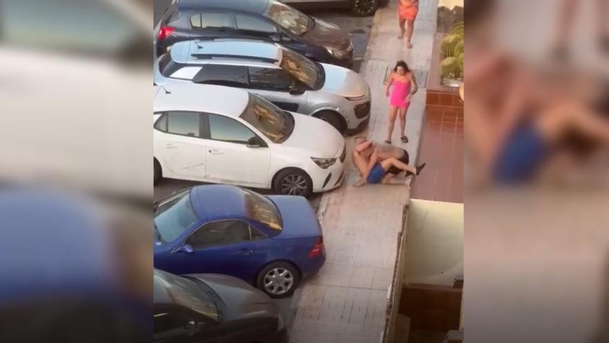 Una pelea en el sur de Tenerife