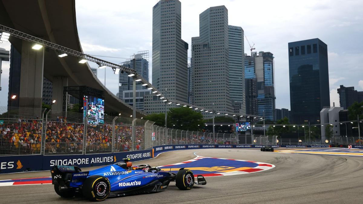 Carlos Sainz, este viernes en Singapur