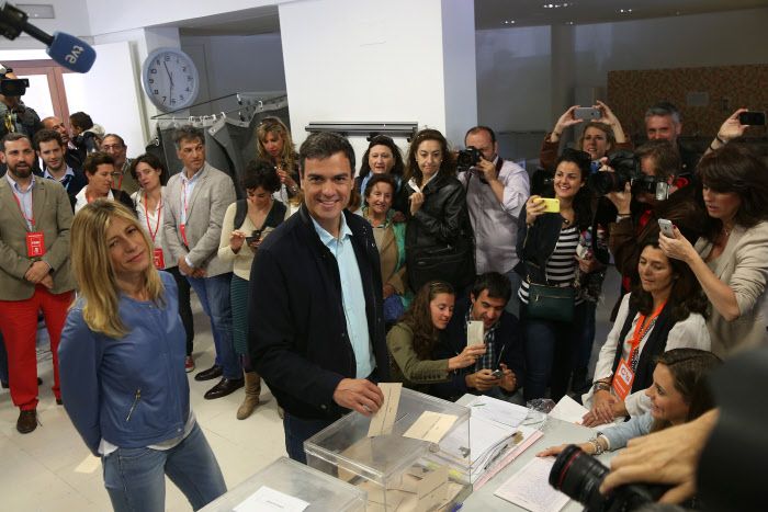 Begoña Gómez en las elecciones autonómicas de mayo de 2015