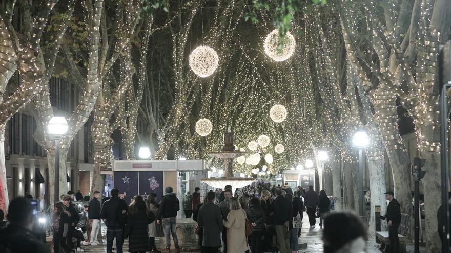 El encendido de luces de Navidad en Palma, en cifras