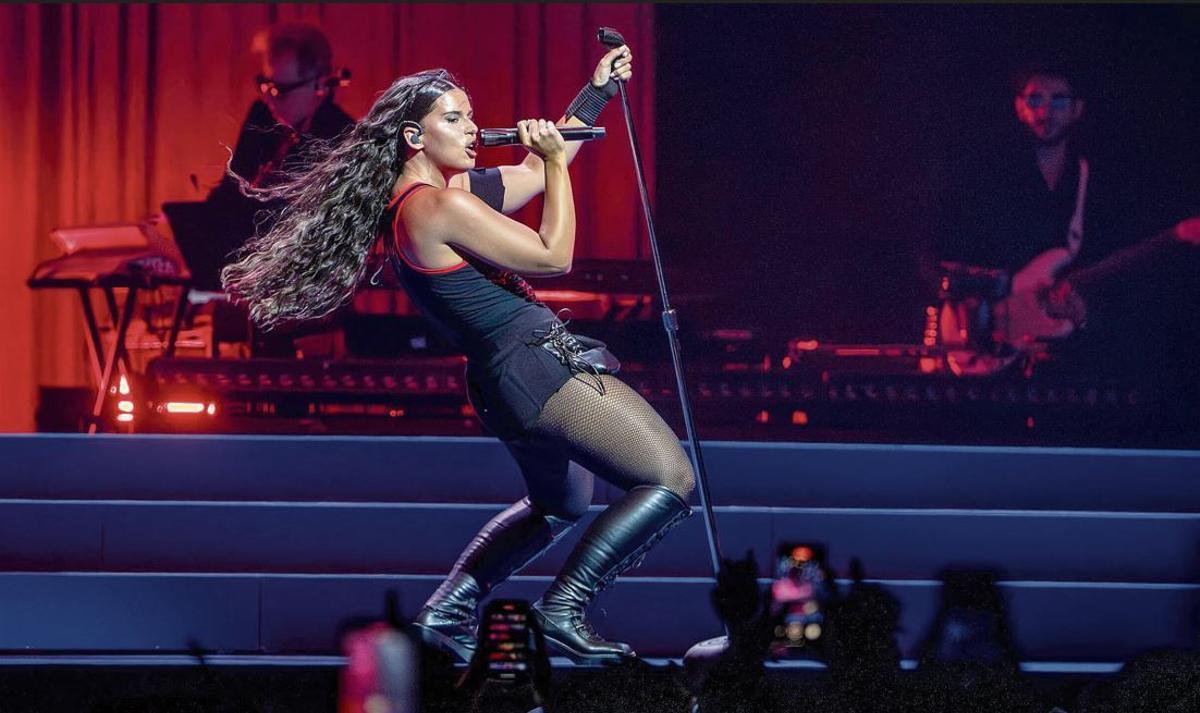 Nathy Peluso durant el seu vibrant concert de dissabte a la nit, en l’última jornada del Sónar