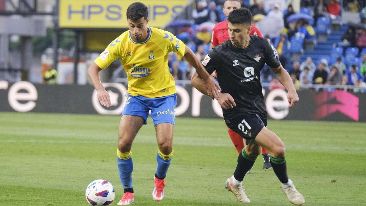 Loiodice, durante el partido frente al Betis