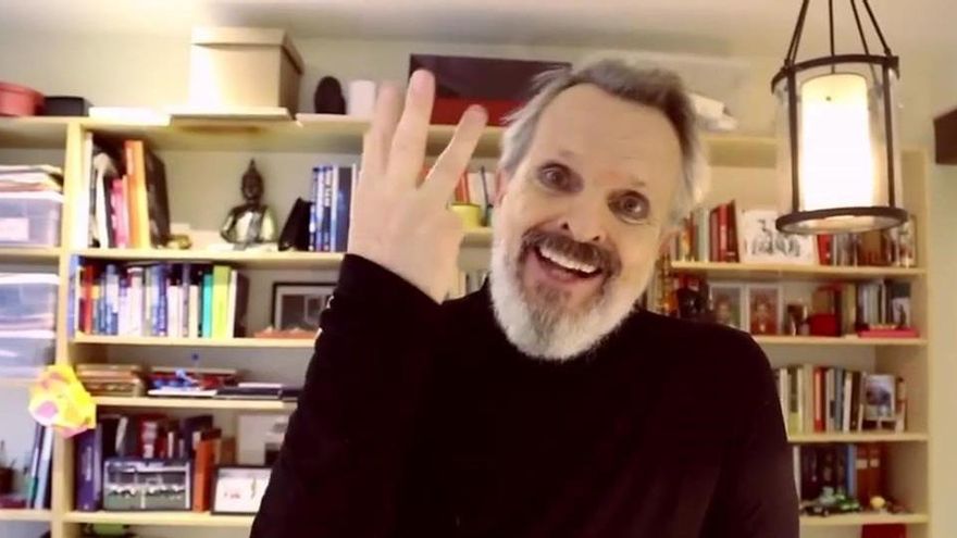 Captura d&#039;imatge d&#039;un vídeo on apareix Miguel Bosé |