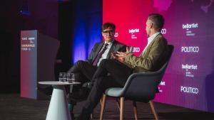 El president de la Generalitat, Salvador Illa, en el European Pulse Forum este viernes