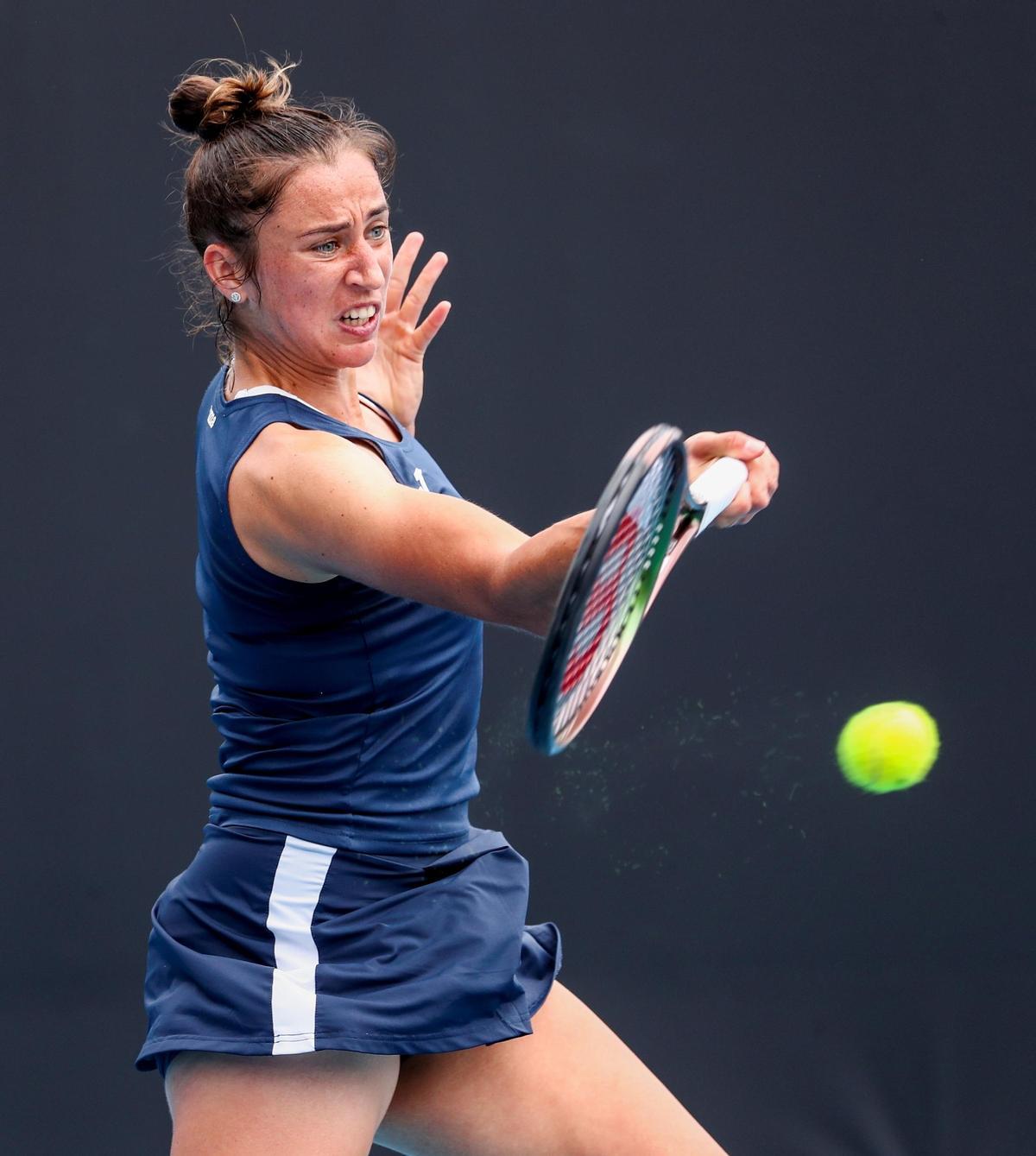 Sorribes, en el partido de la primera ronda contra Flipkens