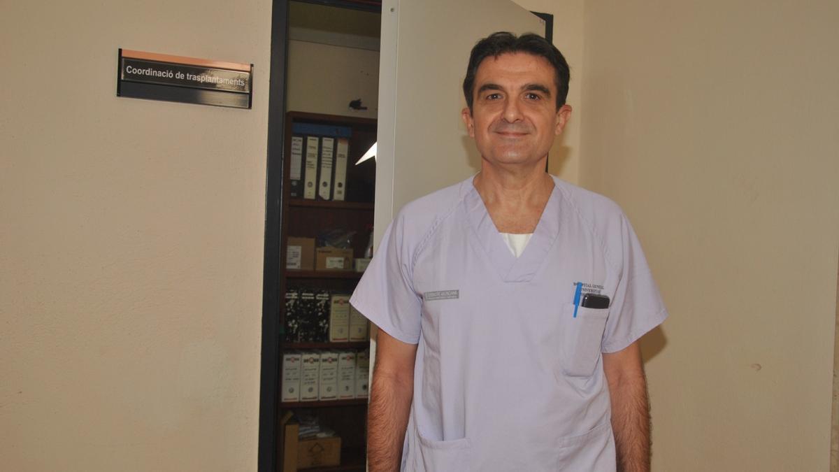 David Ramos, especialista en Nefrología y responsable de la Unidad de Trasplante Renal del Hospital General de Castelló