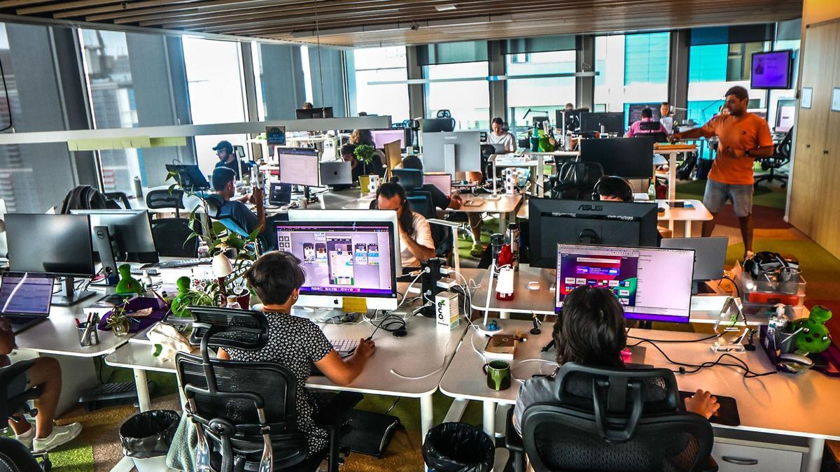 Las oficinas de una empresa tecnológica en Barcelona.