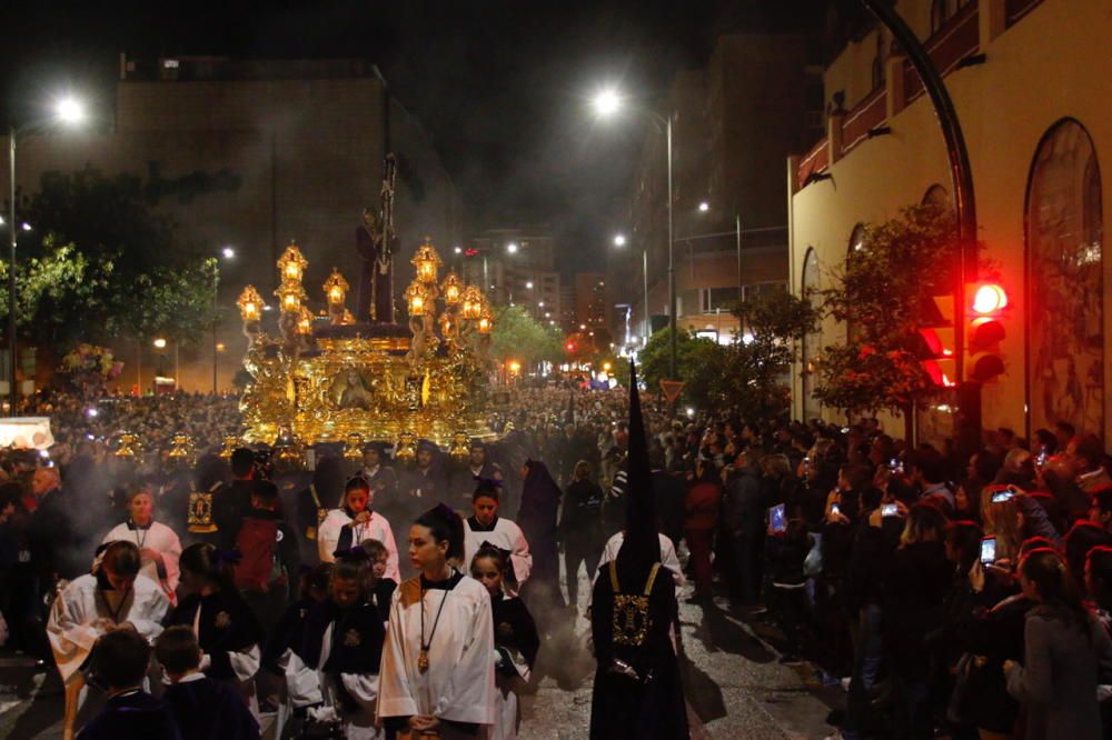 Las imágenes de la cofradía de la Esperanza, la última en procesionar en el Jueves Santo de la Semana Santa de Málaga