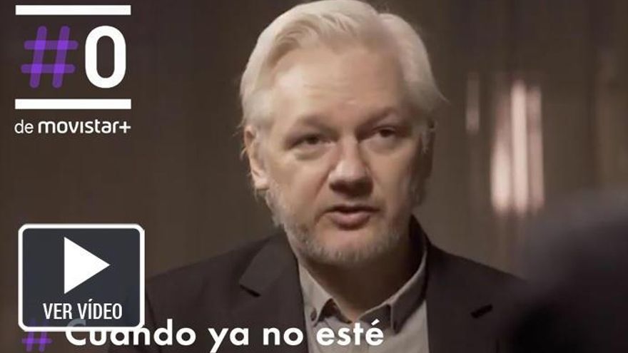 Julian Assange, durante su entrevista