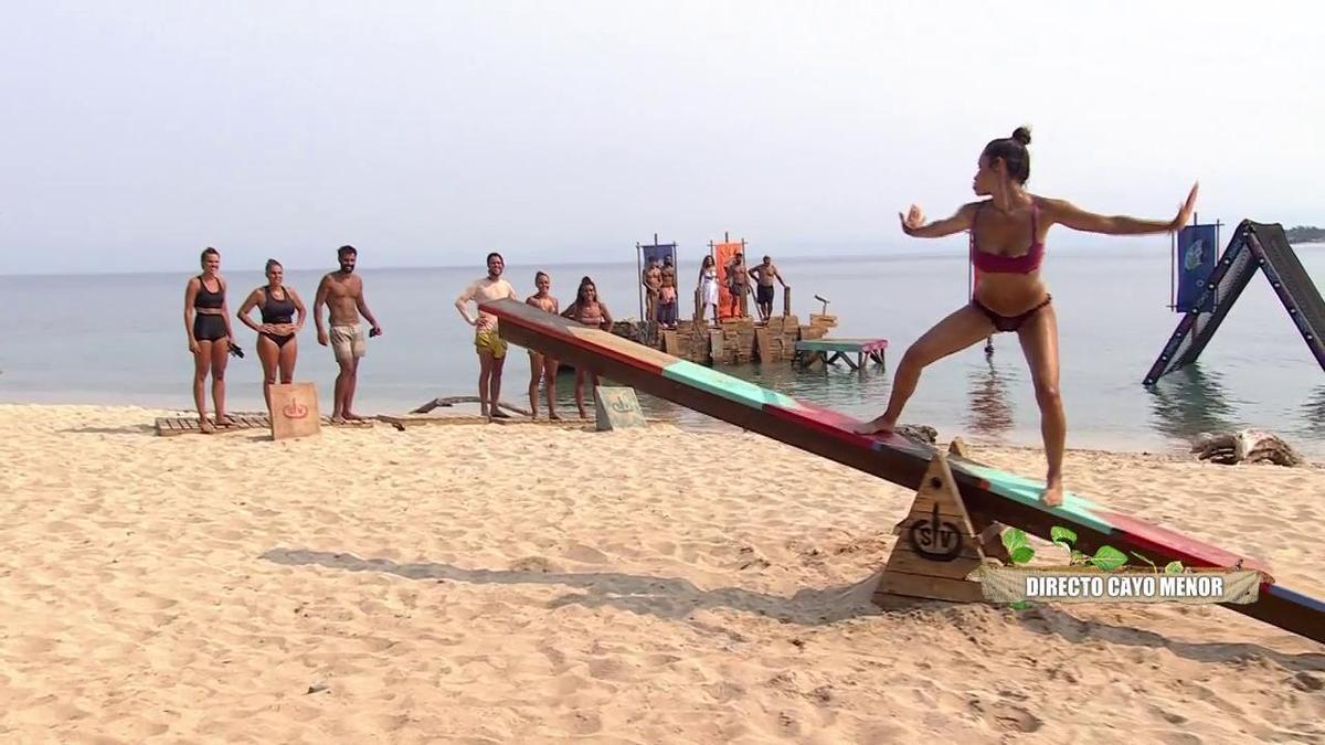 Adara Molinero durante la prueba