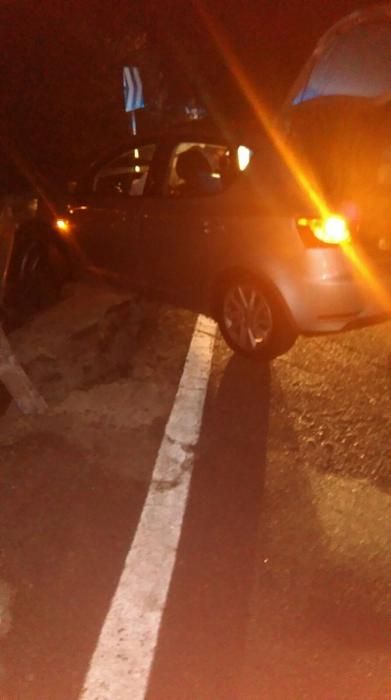 Accidente en el cruce de Cardones