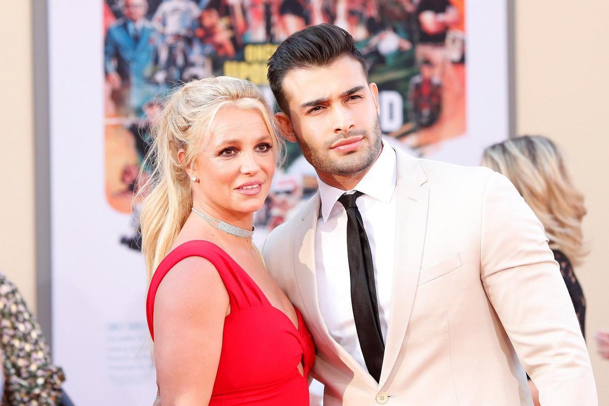 Britney Spears y su marido, el modelo Sam Asghari.